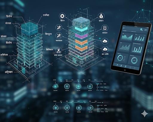 BIM के मुख्य घट(कंपोनेंट ऑफ BIM) बिल्डिंग इनफॉर्मेशन मॉडलिंग