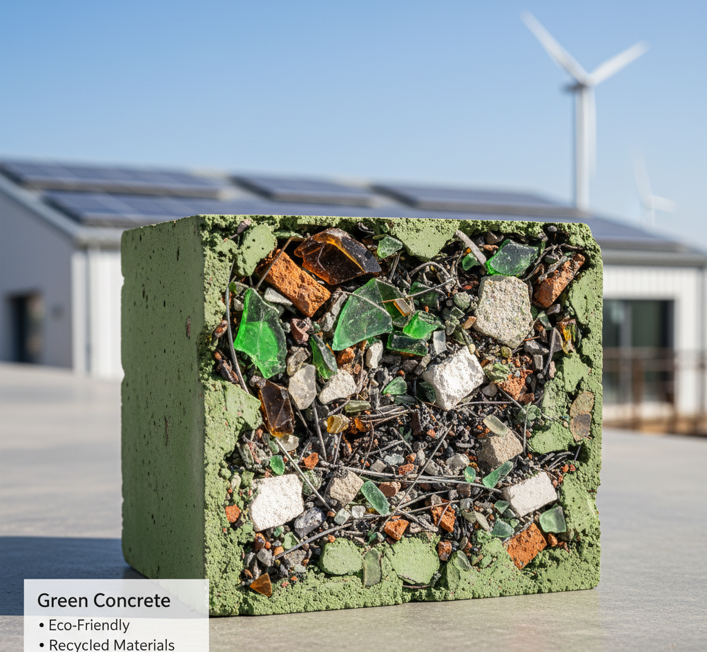 1 ग्रीन कान्क्रीट क्या है ?