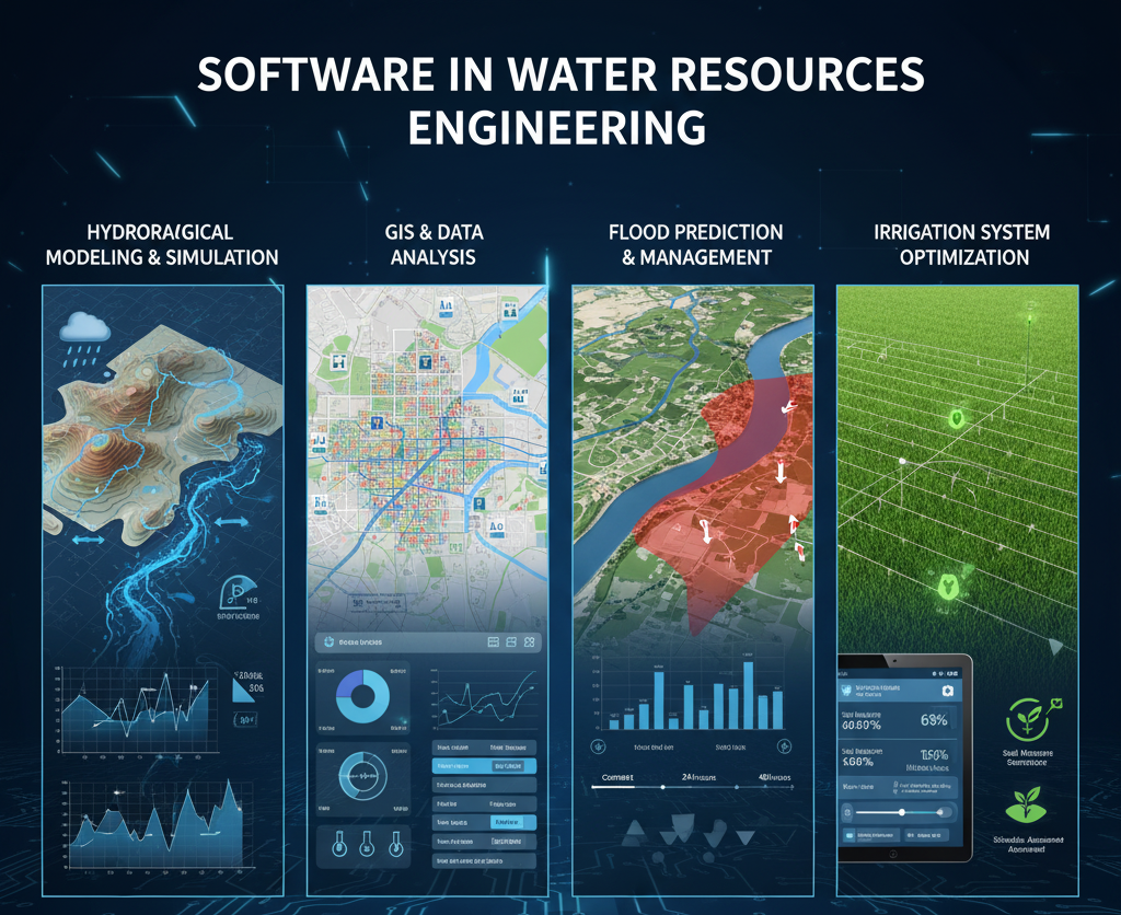 वाटर रिसोर्सेज engineering में software